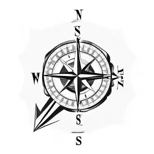 compass with the text "sic parvis magna", and old map of the world and the ship of henry avery tattoo design idea