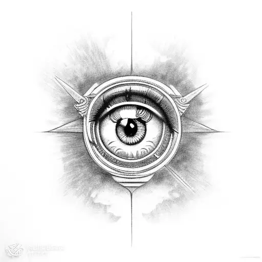 Eye of Ra tattoo design idea