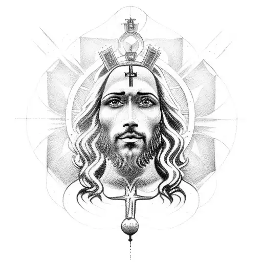 nascimento de Jesus Cristo tattoo design idea