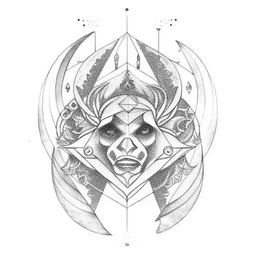 Leo, Libra and Aquarius star signs tattoo design idea