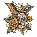 Motivation tattoo design idea