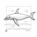 whale created by Chinese shadow hand  tattoo design idea