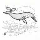 whale created by Chinese shadow hand  tattoo design idea