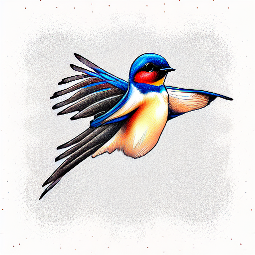 Swallow Bird tattoo design idea
