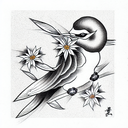 Swallow Bird tattoo design idea