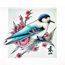 Swallow Bird tattoo design idea
