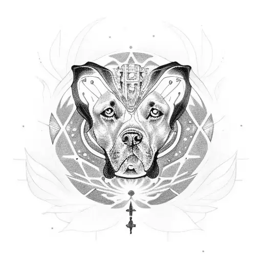 black lab named padme star wars  tattoo design idea