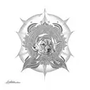 black lab named padme star wars  tattoo design idea