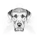 black lab named padme star wars  tattoo design idea