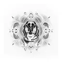 black lab named padme star wars  tattoo design idea