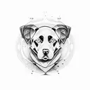 black lab named padme star wars  tattoo design idea