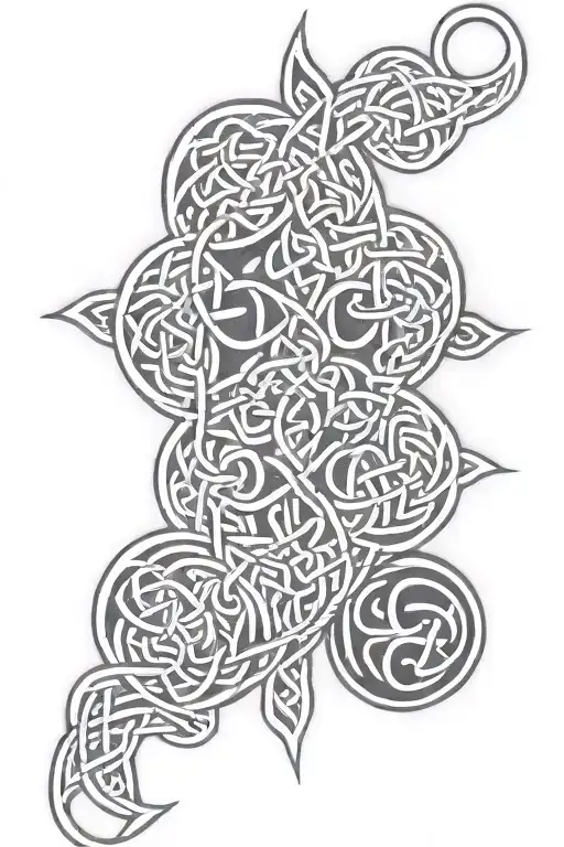 celtic knot design incorporating tattoo design idea
