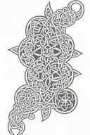 celtic knot design incorporating tattoo design idea