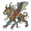 damru tattoo design idea