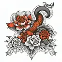 damru tattoo design idea