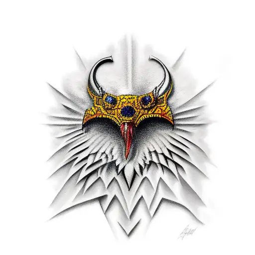  albanian flagg  tattoo design idea