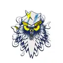  albanian flagg  tattoo design idea
