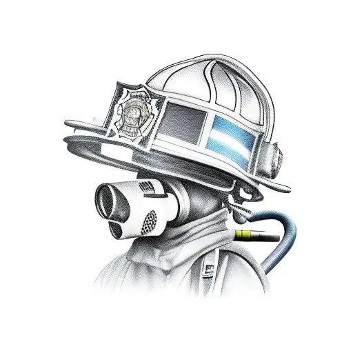 firefighter tattoo design idea