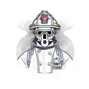 firefighter tattoo design idea