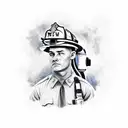 firefighter tattoo design idea