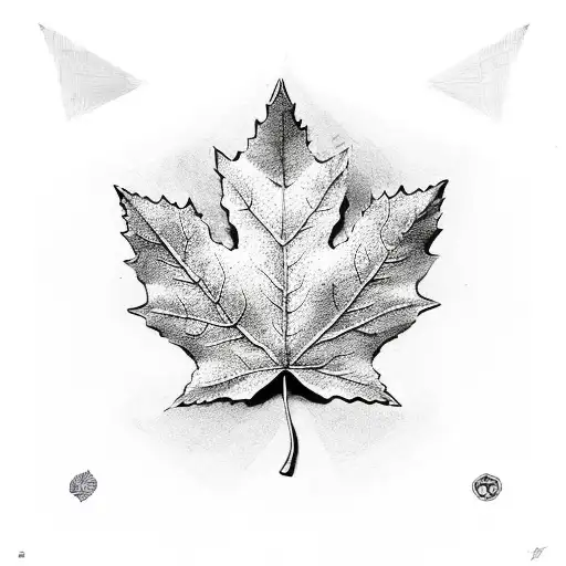 Maple Leaf tattoo design idea