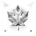 Maple Leaf tattoo design idea