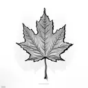 Maple Leaf tattoo design idea