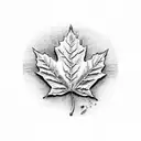 Maple Leaf tattoo design idea