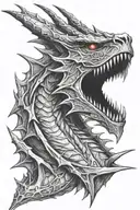 Alduin from Skyrim tattoo design idea
