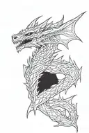 Alduin from Skyrim  tattoo design idea