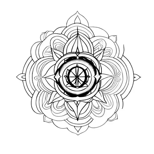 chakras healing  tattoo design idea
