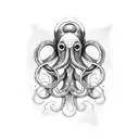 squid tattoo design idea