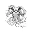 squid tattoo design idea