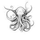 squid tattoo design idea