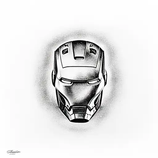 Ironman dying tattoo design idea