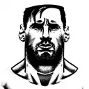 Messi as hulk tattoo design idea