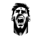 Messi as hulk tattoo design idea