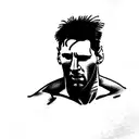 Messi as hulk tattoo design idea