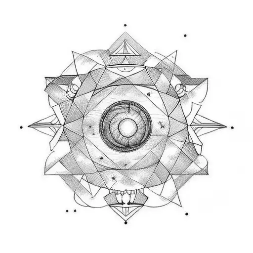 geometric tattoo that includes rockets, solar system, astrology, astronomy, and mat. the tattoo will be on my forearm tattoo design idea