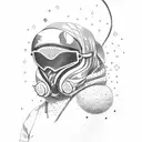 snowboarder tattoo design idea