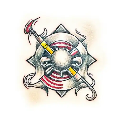 treasure behind door tattoo design idea