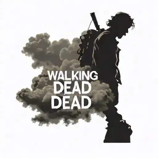 clouds as background, the walking dead, Quotes  tattoo design idea