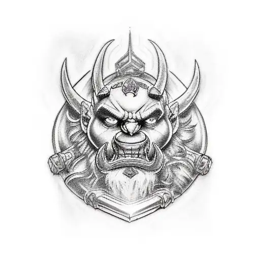 warcraft tattoo design idea