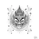 Bali tattoo design idea
