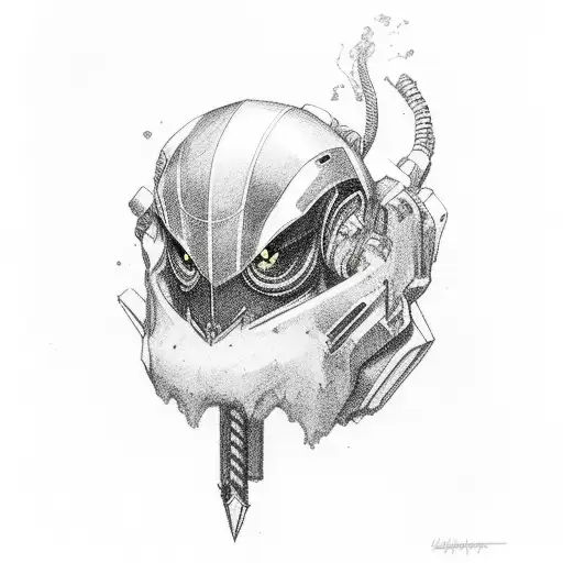 thunderbolt full hand tattoo design idea