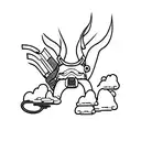 thunderbolt tattoo design idea