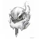 thunderbolt full hand tattoo design idea