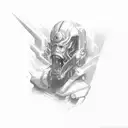 thunderbolt full hand tattoo design idea