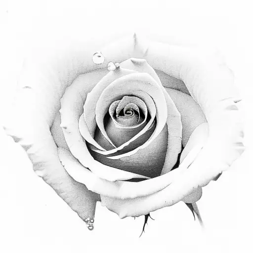 A rose with the letters SVV1 and the roman numerals for April 25th 2007 tattoo design idea