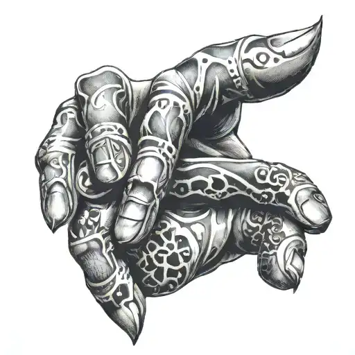 crazy hand tattoo tattoo design idea